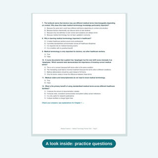 Medical Terminology Practice Question Pack — 600 Questions with Answersduct