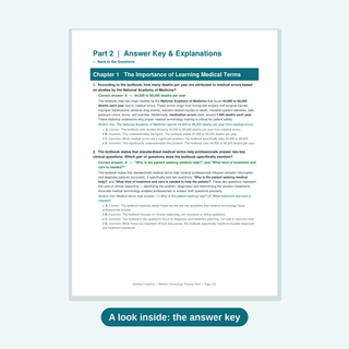 Medical Terminology Practice Question Pack — 600 Questions with Answersduct