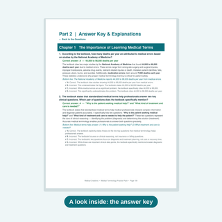 Medical Terminology Practice Question Pack — 600 Questions with Answersduct