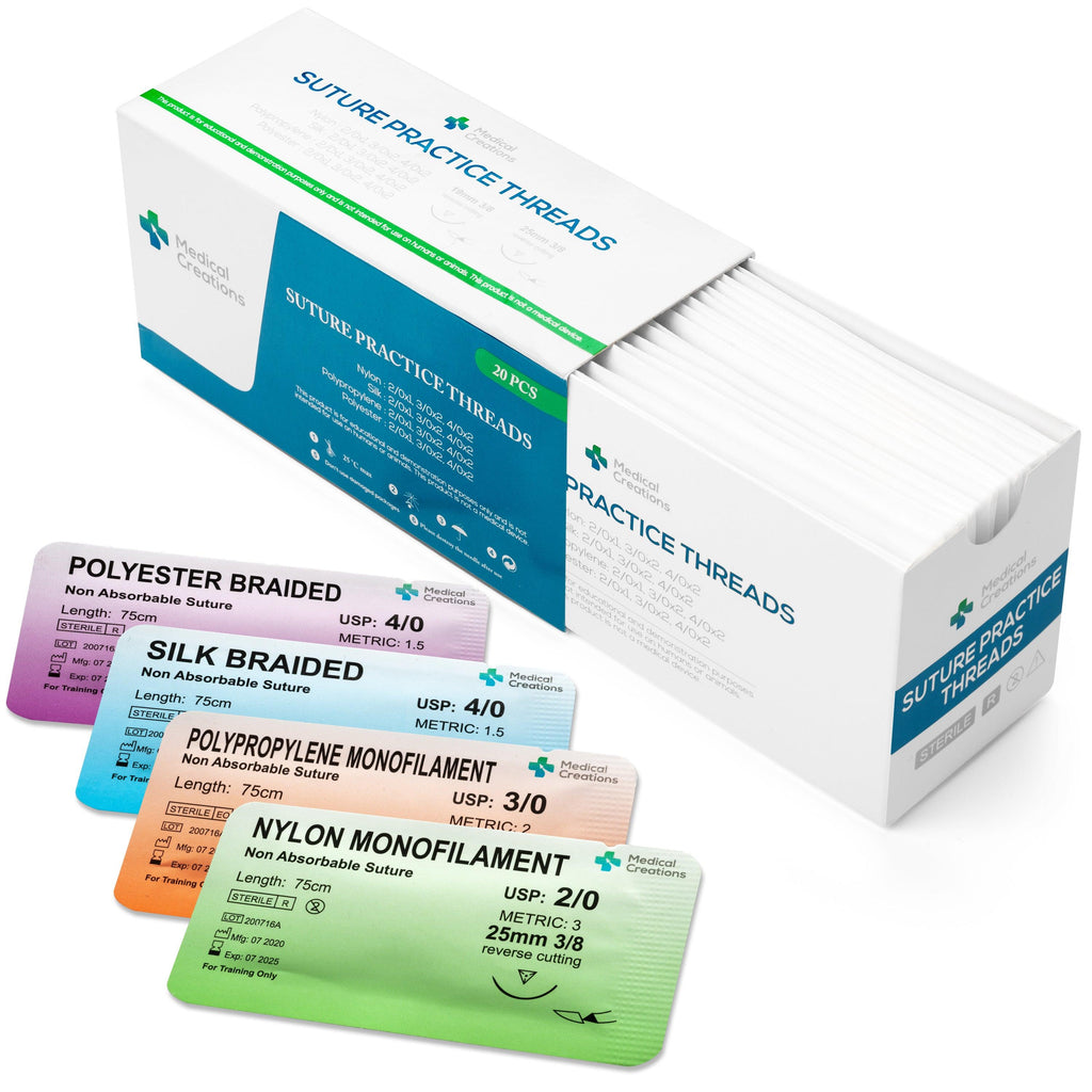 Sutures - Thread with Needle - 4 Different Types – Medical Creations