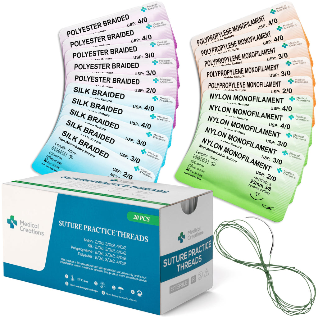 Sutures - Thread with Needle - 4 Different Types – Medical Creations